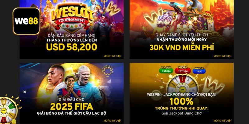 Câu hỏi thường gặp We88 về khuyến mại
