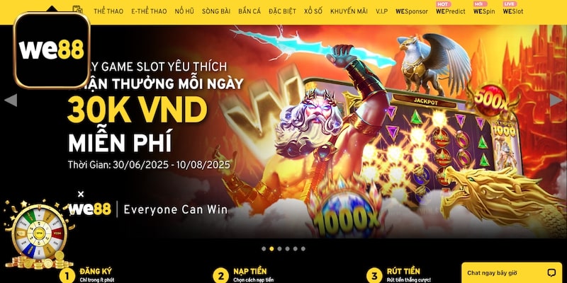 Điểm danh các thông tin về hoạt động We88