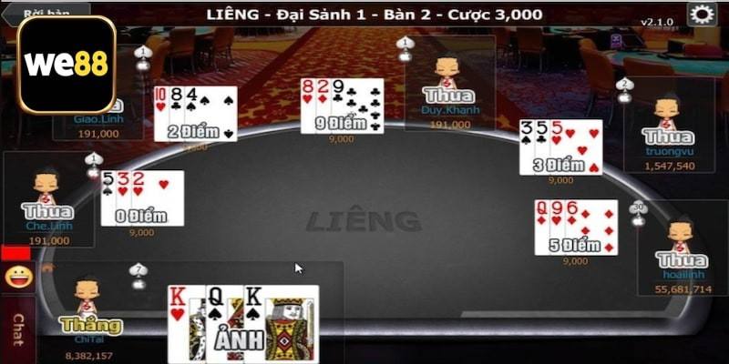 Điểm danh thông tin cơ bản về Liêng We88