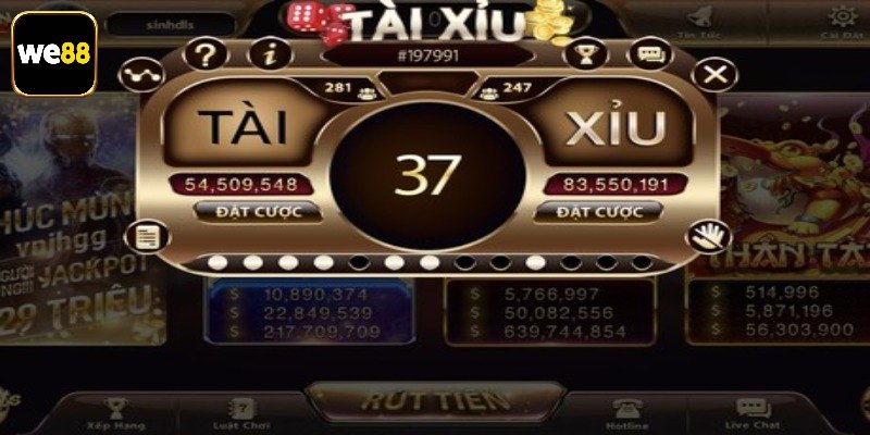 Trải nghiệm Tài Xỉu We88 mãn nhãn